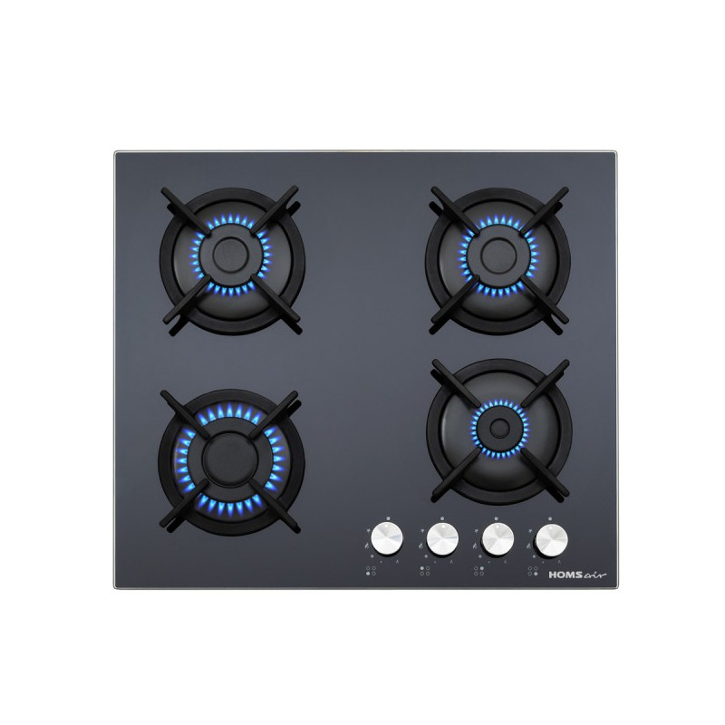 Газовая варочная панель HOMSair HGG641BK Black