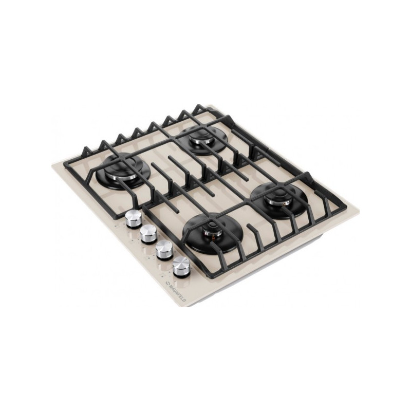 Газовая варочная панель Maunfeld EGHG.64.6CBG/G Beige сбоку