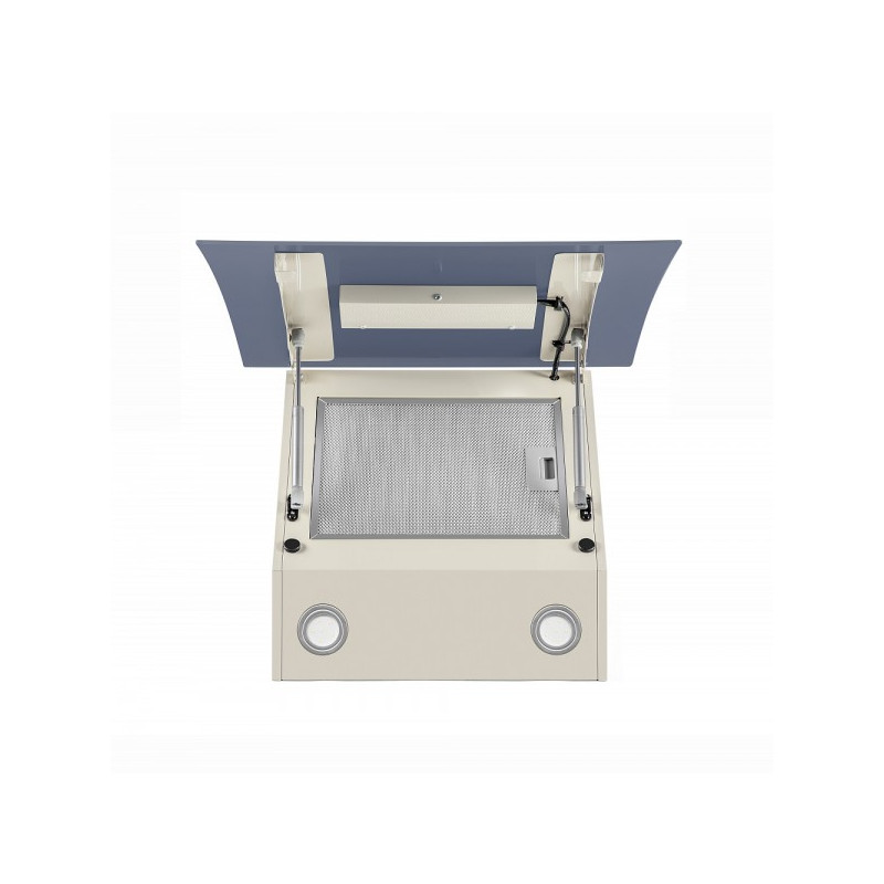 Вытяжка Maunfeld Sky Star Chef 60 Beige вид снизу с открытой крышкой