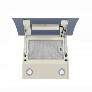 Вытяжка Maunfeld Sky Star Chef 60 Beige вид снизу с открытой крышкой