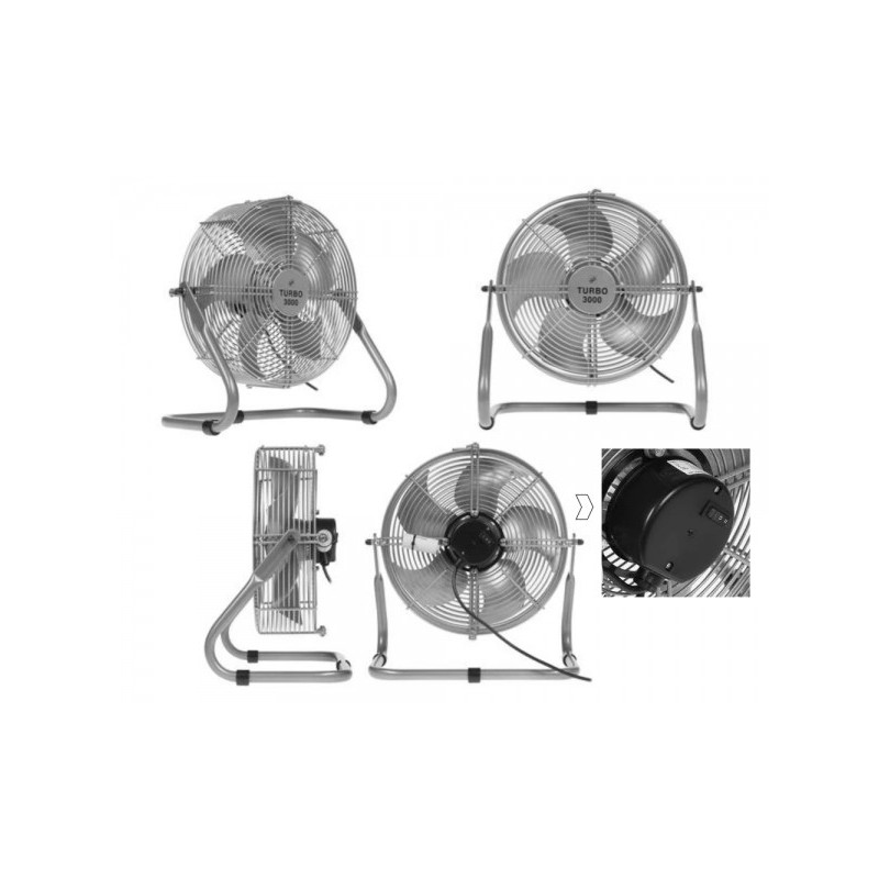Напольный вентилятор Soler&Palau Turbo-3000 вид с разных ракурсов