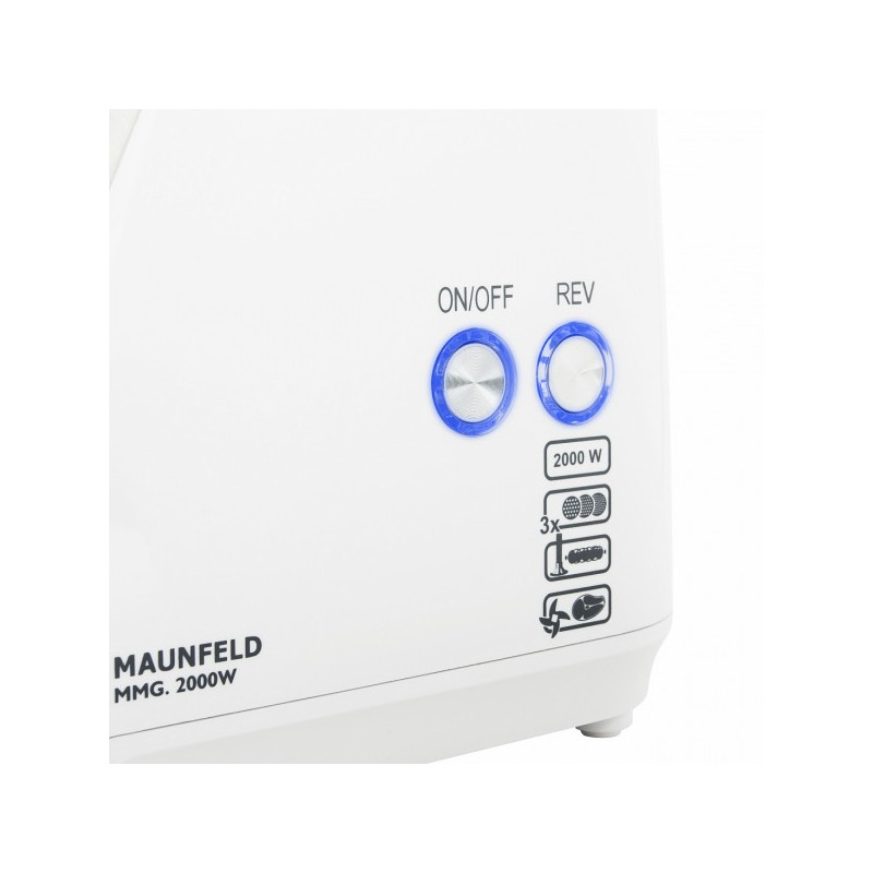 Кнопки управления мясорубкой Maunfeld MMG.2000W