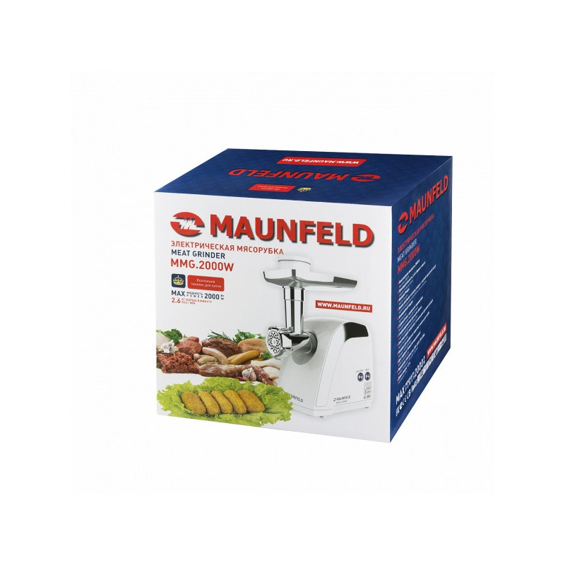 Мясорубка Maunfeld MMG.2000W в упаковке