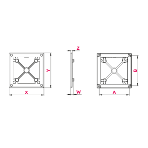 Вентиляционная решетка Awenta System+ RW100sz схема
