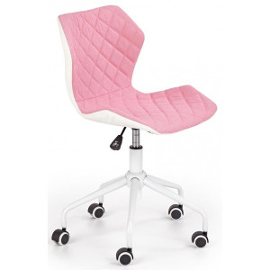 Кресло компьютерное Halmar Matrix 3 розовый/белый