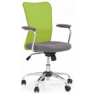 Кресло компьютерное Halmar Andy серый/зеленый