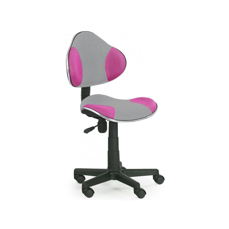 Кресло компьютерное Halmar Flash 2 серый/розовый