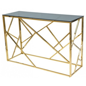 Консольный стол Signal Escada C дымчатый/золотой