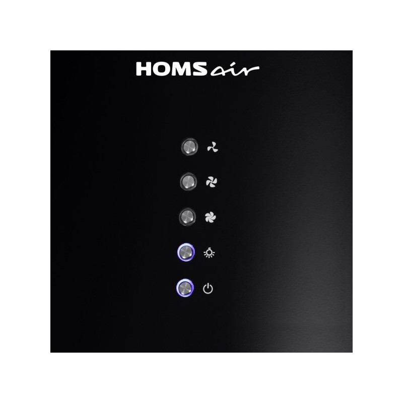 Вытяжка HOMSair ART 1050WL 35 Black кнопки