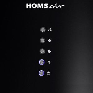 Вытяжка HOMSair ART 1050WL 35 Black кнопки