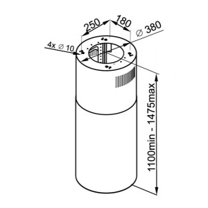 Вытяжка Maunfeld Lee Push 39 Inox размер