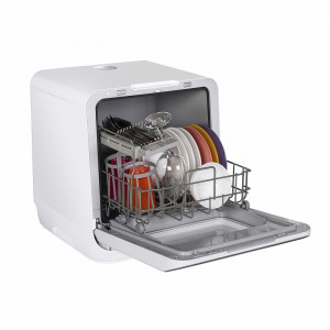 Вид сбоку с загруженной посудой Maunfeld MWF07IM