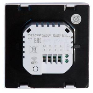 Терморегулятор Caleo С935 Wi-Fi - вид с обратной стороны