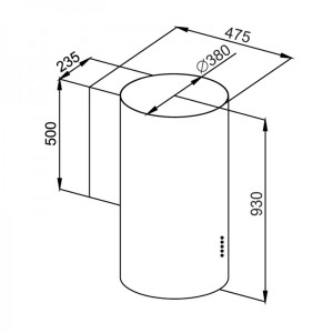 Размеры Maunfeld Lee Wall 39 Gold