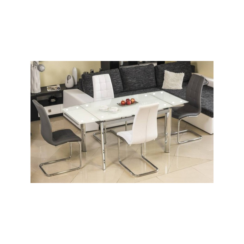 Кухонный стол Signal GD-020 белый/хром