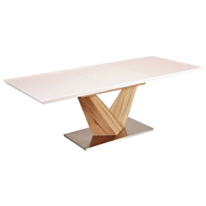 Кухонный стол Signal Alaras 160х90 белый/дуб сонома