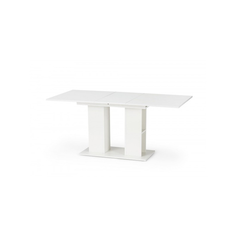 Кухонный стол Halmar Kornel белый в разложенном виде