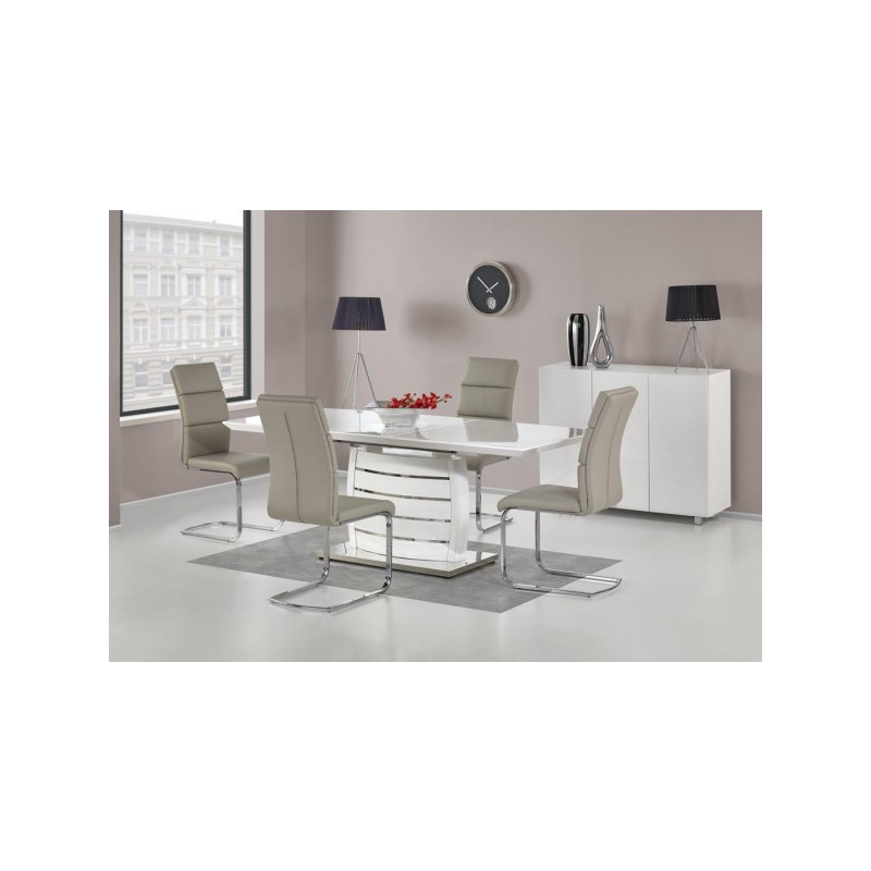 Кухонный стол Halmar Onyx белый в интерьере