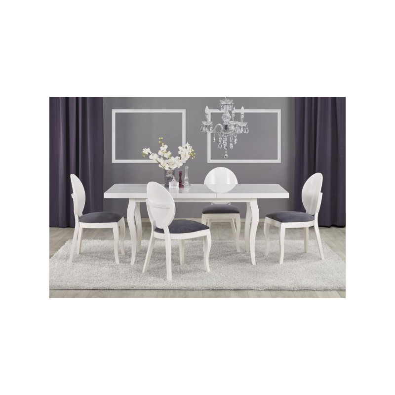 Кухонный стол Halmar Mozart 160х90 белый в интерьере