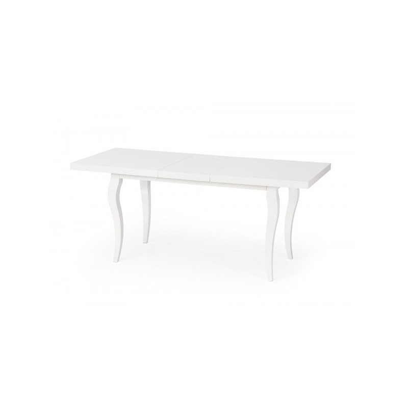 Кухонный стол Halmar Mozart 160х90 белый в разложенном вид