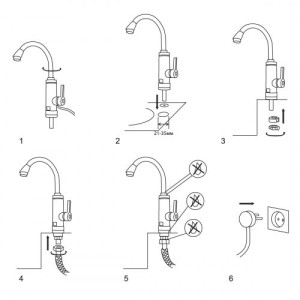 Схема встраивания водонагревателя Atlanta АТН-7428