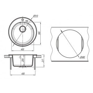 Размеры моек Florentina Никосия