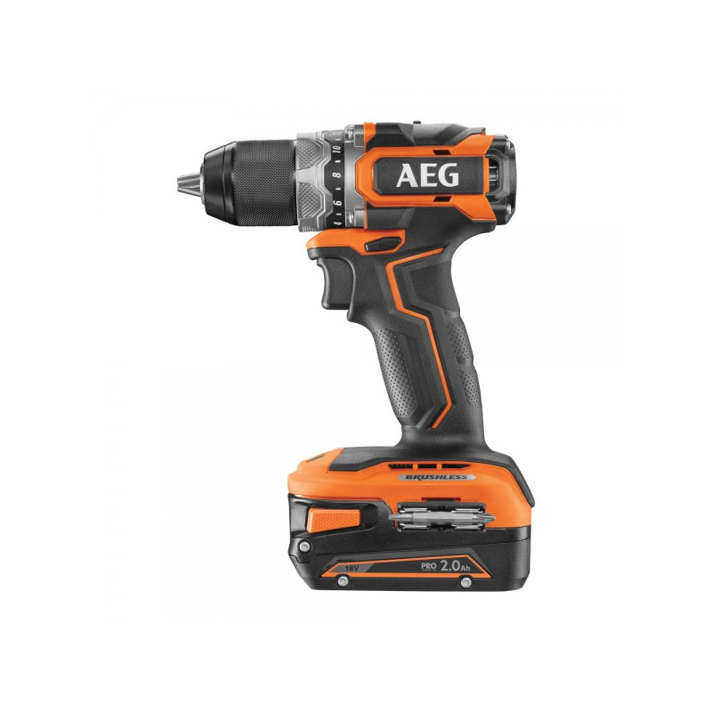 Вид сбоку шуруповерта AEG Powertools BS 18SBL-202C 4935472277