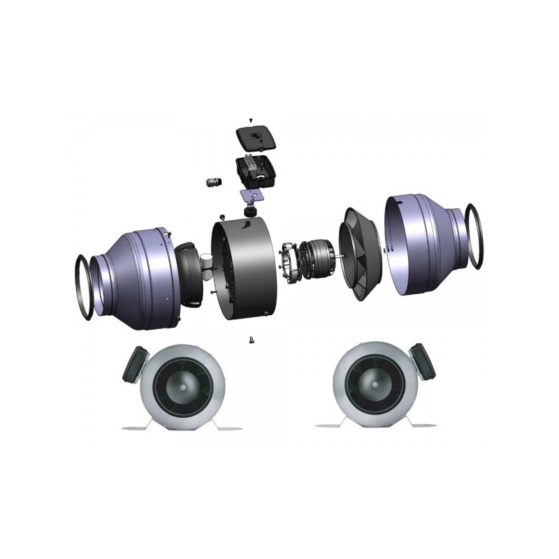 Вытяжной вентилятор Soler&Palau Jetline-100 в разборе