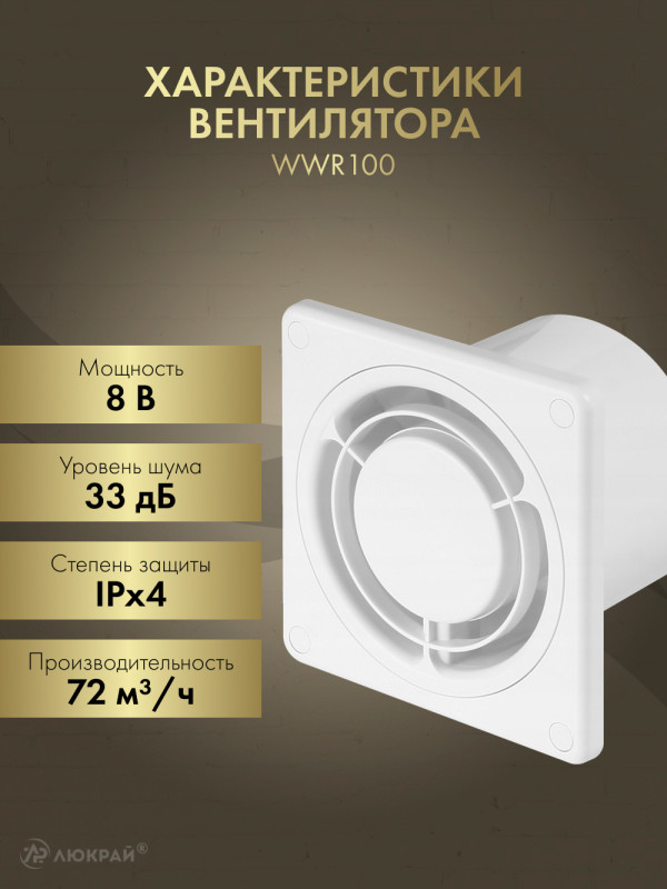 Вытяжной вентилятор Awenta Ring WWR100 характеристика