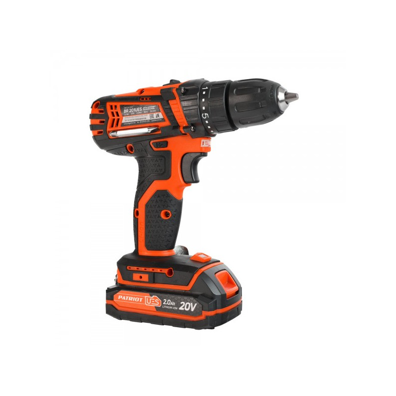 Вид сбоку шуруповерта Patriot BR 201UES 180201201
