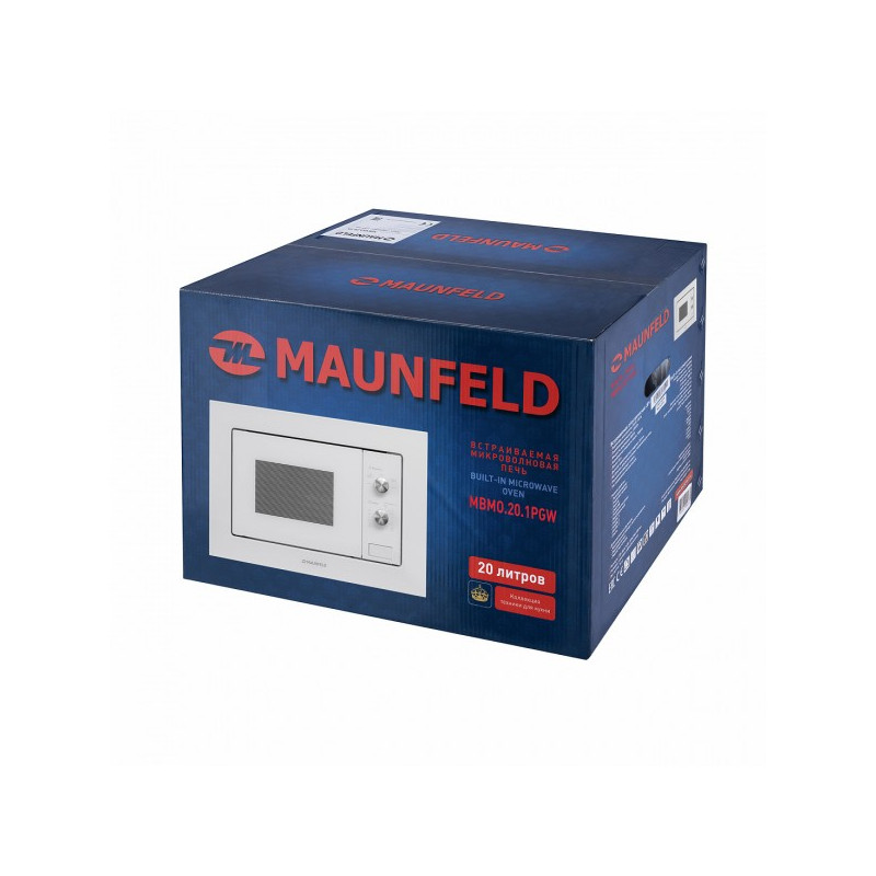 Микроволновая печь Maunfeld MBMO.20.1PGW White в упаковке