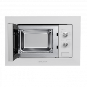 Микроволновая печь Maunfeld MBMO.20.1PGW White с открытой дверцей