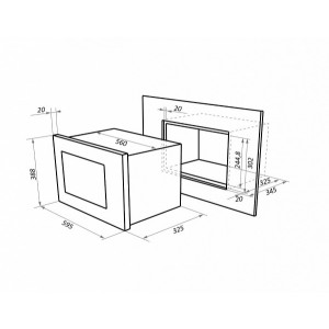 Размеры Maunfeld MBMO.20.1PGW White