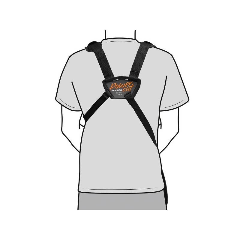 Ранцевый ремень (вид сзади) Триммера Daewoo Power DABC 420