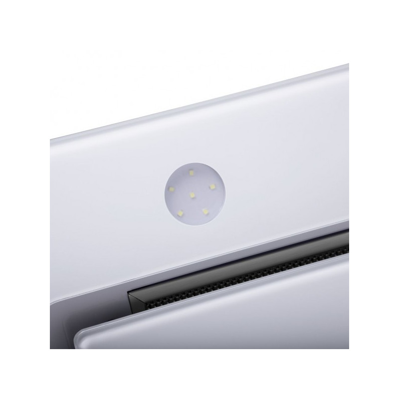 Вытяжка Maunfeld Trapeze 601GG White свет