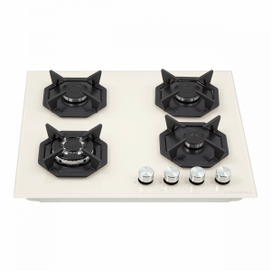 Газовая варочная панель Maunfeld EGHG.64.23CBG/G Beige вид сверху