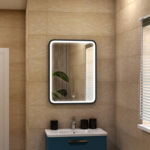 Зеркало Континент Enjoy Led 60х80 на стене