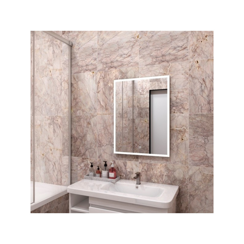 Зеркало Континент Frame Led 120х70 Silver в ванной