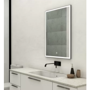 Зеркало Континент Frame Led 60х80 Silver на стене