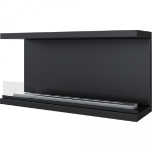 Вид сбоку биокамина Kratki X-RAY черный (с сертификатом TUV)