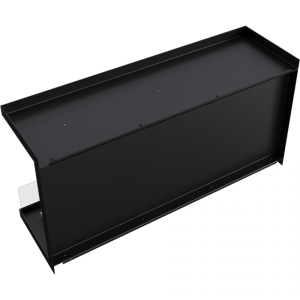 Вид сзади биокамина Kratki X-RAY черный (с сертификатом TUV)