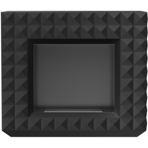 Вид спереди биокамина Kratki Egzul черный (с сертификатов TUV)