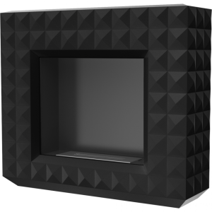 Вид справа биокамина Kratki Egzul черный (с сертификатов TUV)