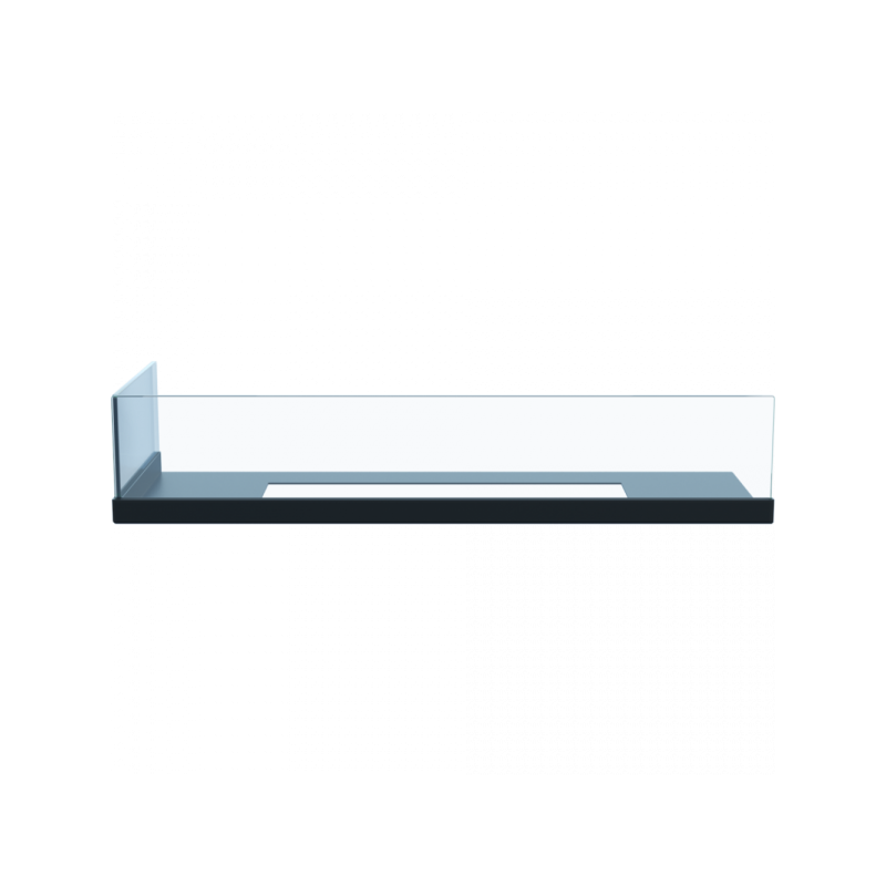 Вид спереди стекла для биокамина Delta 600 левый