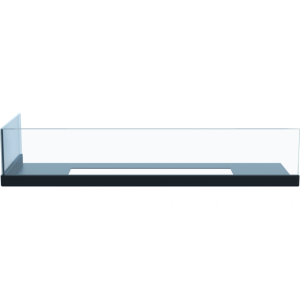 Вид спереди стекла для биокамина Delta 600 левый