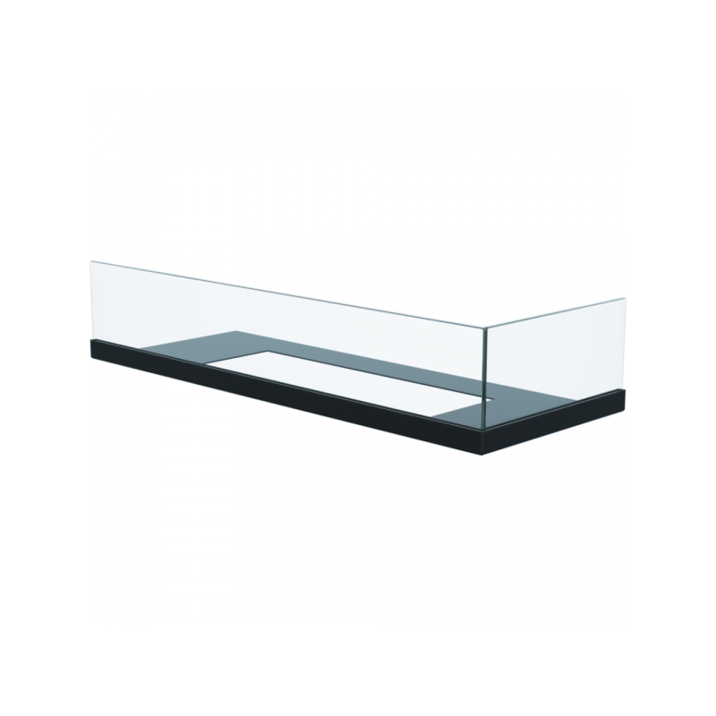 Стекло для биокамина Delta 600 правый вид сбоку