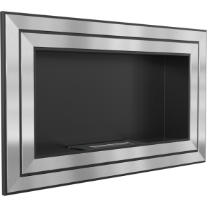 Вид сбоку биокамина Kratki Juliet 1100 нержавеющая сталь (с сертификатом TUV)