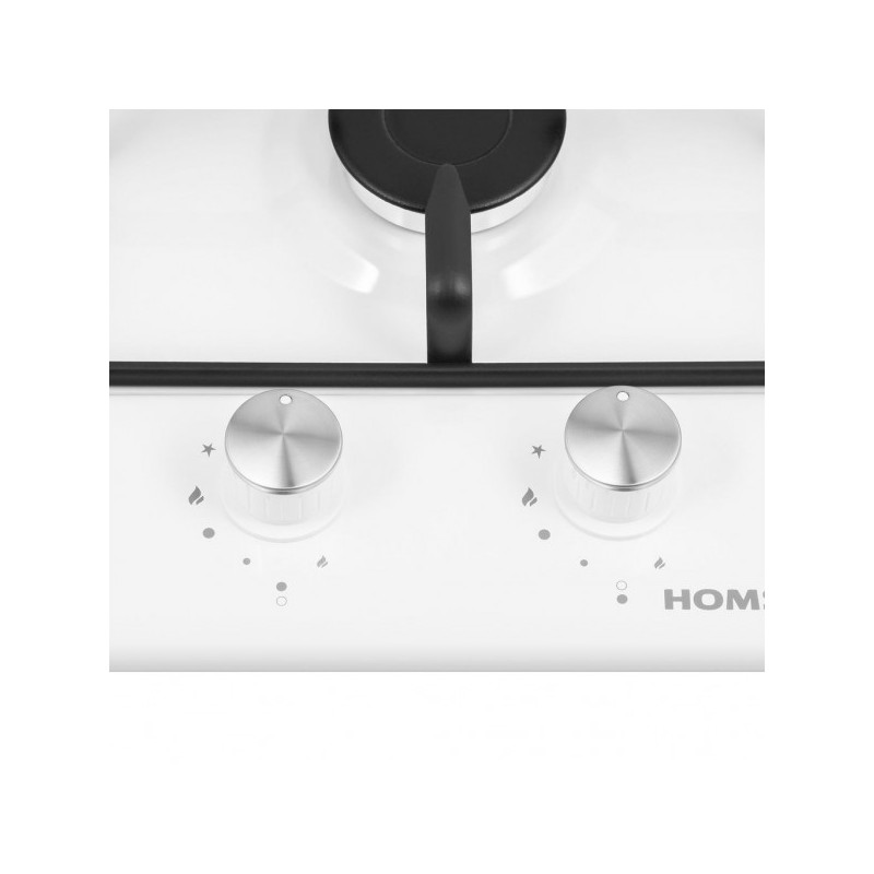 Газовая варочная панель HOMSair HGE323GCWH White конфорка и ручки