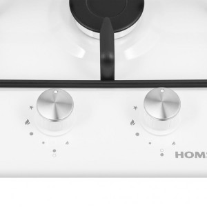Газовая варочная панель HOMSair HGE323GCWH White конфорка и ручки
