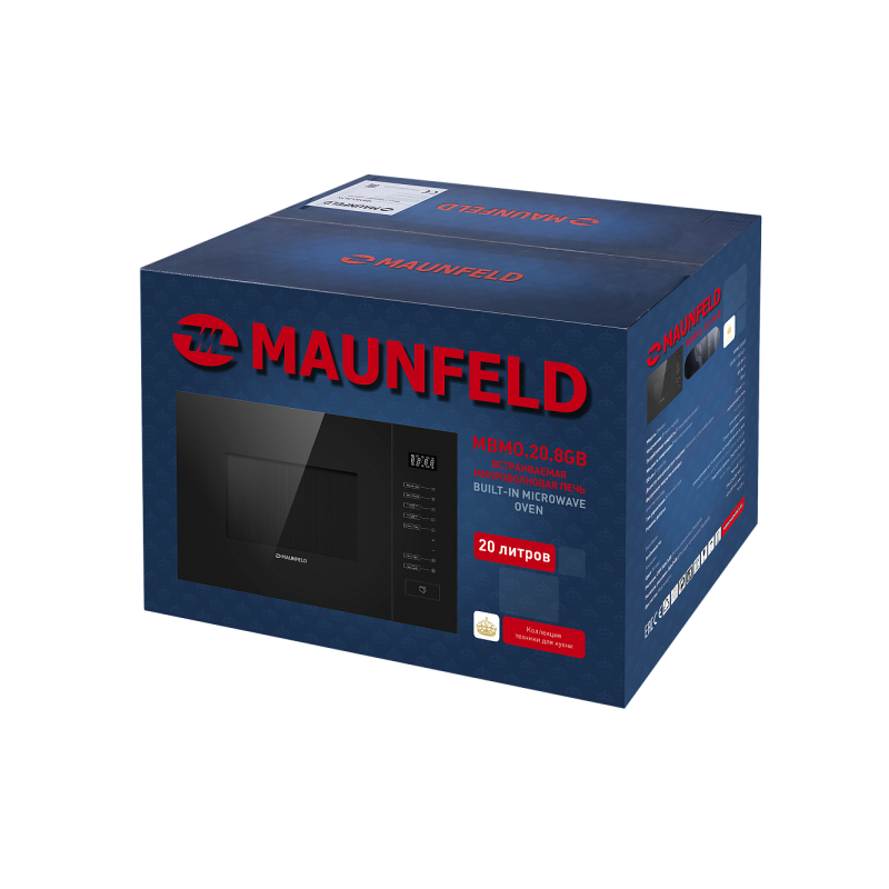 Микроволновая печь Maunfeld MBMO.20.8GB Black в упаковке